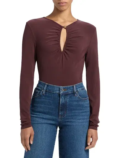 Frame Women's The Keyhole Matte Jersey Top | Thumbnail 3 Frame Women's The Keyhole Matte Jersey Top | Thumbnail 3