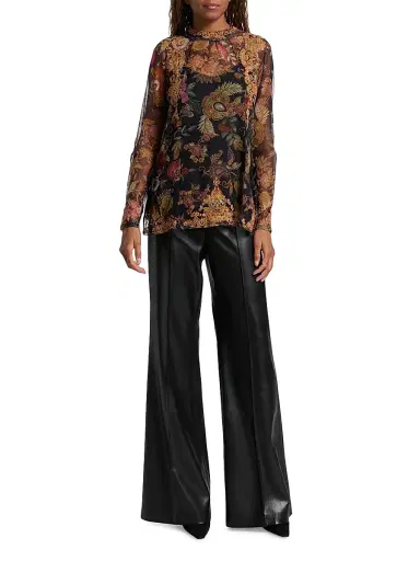 Johnny Was Women's Francisca Mesh Blouse - Lowri | Thumbnail 2 Johnny Was Women's Francisca Mesh Blouse - Lowri | Thumbnail 2