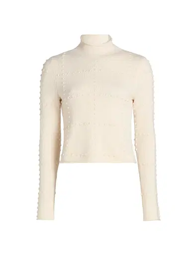 Guest in Residence Women's Popcorn Cashmere-Blend Top - Cream | Thumbnail 1 Guest in Residence Women's Popcorn Cashmere-Blend Top - Cream | Thumbnail 1
