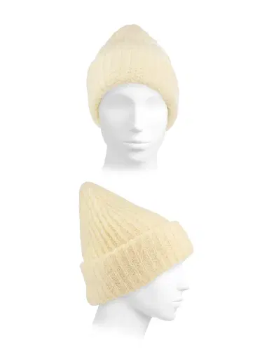 Guest in Residence Women's Cloud Ribbed Wool Beanie - Mist | Thumbnail 3 Guest in Residence Women's Cloud Ribbed Wool Beanie - Mist | Thumbnail 3