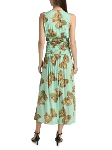 Ulla Johnson Women's Anna Zemankova Kamaria Printed Midi-Dress | Thumbnail 5 Ulla Johnson Women's Anna Zemankova Kamaria Printed Midi-Dress | Thumbnail 5