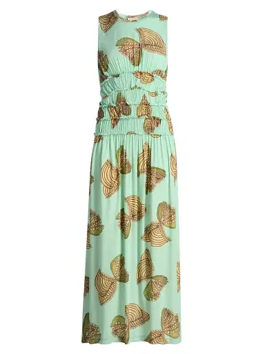Ulla Johnson Women's Anna Zemankova Kamaria Printed Midi-Dress | Thumbnail 1 Ulla Johnson Women's Anna Zemankova Kamaria Printed Midi-Dress | Thumbnail 1