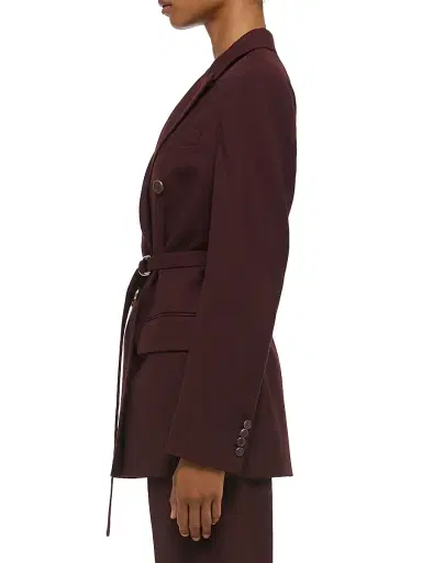 Helmut Lang Women's Double-Breasted Belted Virgin Wool Blazer | Thumbnail 5 Helmut Lang Women's Double-Breasted Belted Virgin Wool Blazer | Thumbnail 5