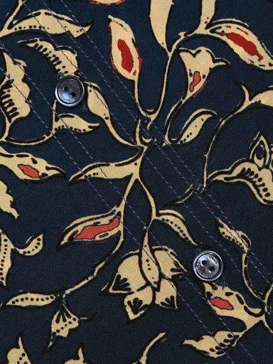 Ulla Johnson Women's Soren Printed Silk Shirt - Midnight Garden | Thumbnail 7 Ulla Johnson Women's Soren Printed Silk Shirt - Midnight Garden | Thumbnail 7