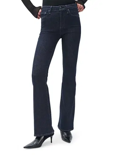 rag & bone Women's Epic Dahlia Full Flare Jeans - Rinse | Thumbnail 3 rag & bone Women's Epic Dahlia Full Flare Jeans - Rinse | Thumbnail 3