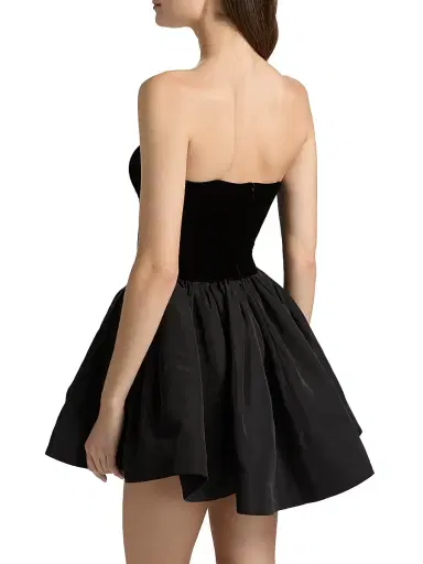Ronny Kobo Women's Atlas Basque Waist Minidress - Black | Thumbnail 5 Ronny Kobo Women's Atlas Basque Waist Minidress - Black | Thumbnail 5