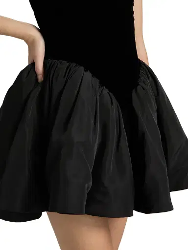 Ronny Kobo Women's Atlas Basque Waist Minidress - Black | Thumbnail 6 Ronny Kobo Women's Atlas Basque Waist Minidress - Black | Thumbnail 6