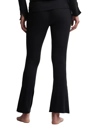 Barefoot Dreams Women's Ultra Soft Rib Fold-Over Pants - Black - Size XS | Thumbnail 3 Barefoot Dreams Women's Ultra Soft Rib Fold-Over Pants - Black - Size XS | Thumbnail 3