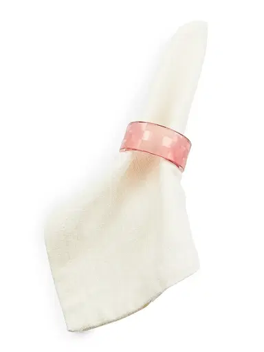 MacKenzie-Childs 4-Piece Check Glass Napkin Ring Set | Thumbnail 2 MacKenzie-Childs 4-Piece Check Glass Napkin Ring Set | Thumbnail 2