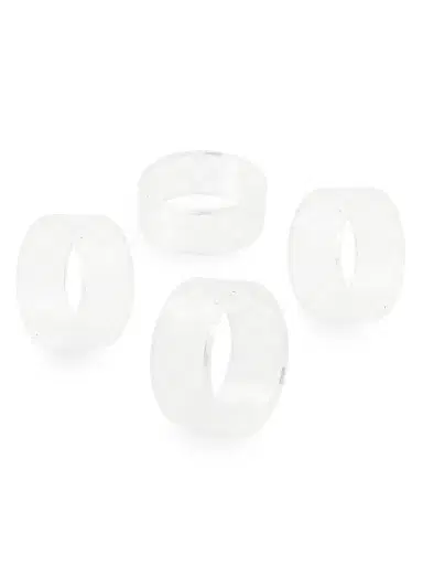 MacKenzie-Childs Check 4-Piece Glass Napkin Ring Set | Thumbnail 3 MacKenzie-Childs Check 4-Piece Glass Napkin Ring Set | Thumbnail 3