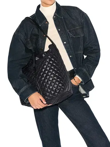 MZ Wallace Women's Astor Quilted Hobo Bag - Black | Thumbnail 2 MZ Wallace Women's Astor Quilted Hobo Bag - Black | Thumbnail 2