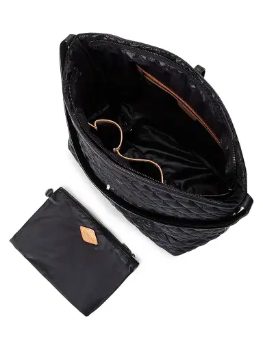 MZ Wallace Women's Astor Quilted Hobo Bag - Black | Thumbnail 4 MZ Wallace Women's Astor Quilted Hobo Bag - Black | Thumbnail 4