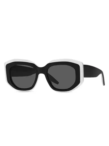 BARTON PERREIRA Women's Crescendo 50.5MM Square Sunglasses - Black | Thumbnail 1 BARTON PERREIRA Women's Crescendo 50.5MM Square Sunglasses - Black | Thumbnail 1