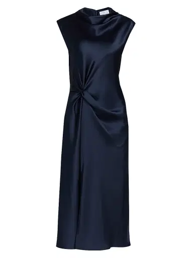TANYA TAYLOR Women's Robinella Satin A-Line Midi-Dress | Thumbnail 1 TANYA TAYLOR Women's Robinella Satin A-Line Midi-Dress | Thumbnail 1