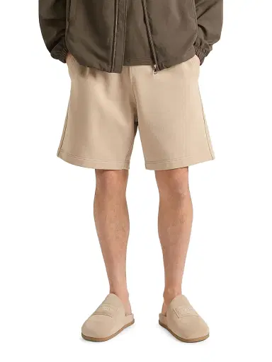 Givenchy Men's Bermuda Shorts in Fleece with Paris Gros Grain - Beige | Thumbnail 3 Givenchy Men's Bermuda Shorts in Fleece with Paris Gros Grain - Beige | Thumbnail 3