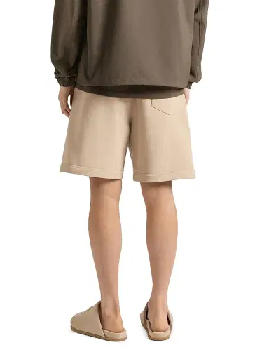 Givenchy Men's Bermuda Shorts in Fleece with Paris Gros Grain - Beige | Thumbnail 4 Givenchy Men's Bermuda Shorts in Fleece with Paris Gros Grain - Beige | Thumbnail 4