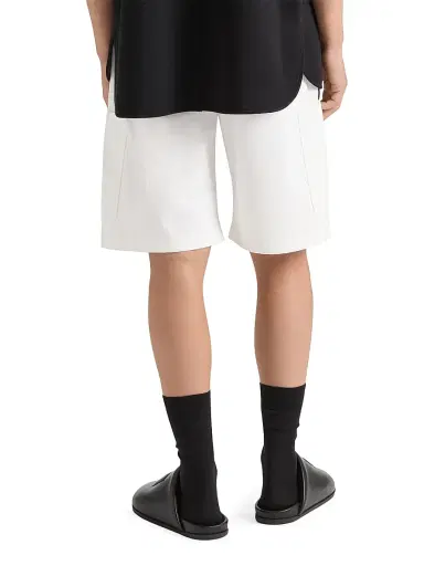 Givenchy Men's Cargo Bermuda Shorts in Herringbone Denim - White | Thumbnail 2 Givenchy Men's Cargo Bermuda Shorts in Herringbone Denim - White | Thumbnail 2