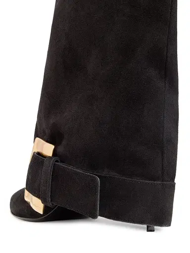 Balmain Women's Anthem 75MM Suede Knee-High Boots - Noir | Thumbnail 3 Balmain Women's Anthem 75MM Suede Knee-High Boots - Noir | Thumbnail 3