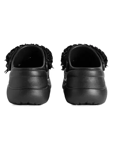 Balenciaga Women's Crocsa Jibbitza Mules - Black - Size 11 | Thumbnail 3 Balenciaga Women's Crocsa Jibbitza Mules - Black - Size 11 | Thumbnail 3