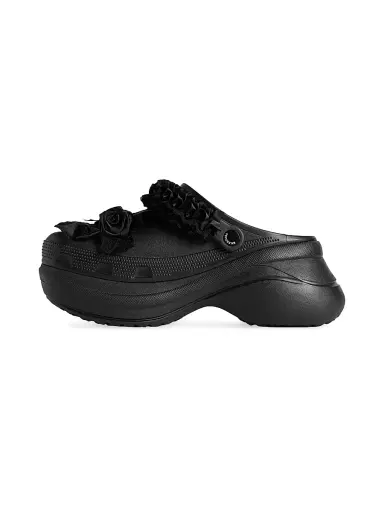 Balenciaga Women's Crocsa Jibbitza Mules - Black - Size 11 | Thumbnail 5 Balenciaga Women's Crocsa Jibbitza Mules - Black - Size 11 | Thumbnail 5