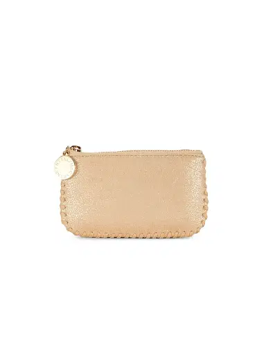 Stella McCartney Women's Falabella Key Pouch - Gold | Thumbnail 1 Stella McCartney Women's Falabella Key Pouch - Gold | Thumbnail 1