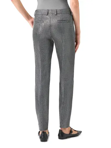 Akris punto Women's Fabia Metallic Birdseye Pants | Thumbnail 4 Akris punto Women's Fabia Metallic Birdseye Pants | Thumbnail 4