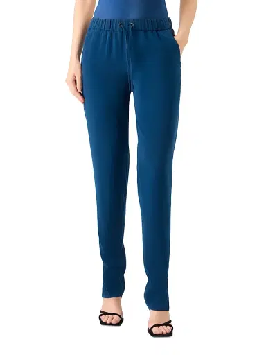 Akris punto Women's Mike Laser-Cut Crêpe Drawstring Pants | Thumbnail 2 Akris punto Women's Mike Laser-Cut Crêpe Drawstring Pants | Thumbnail 2