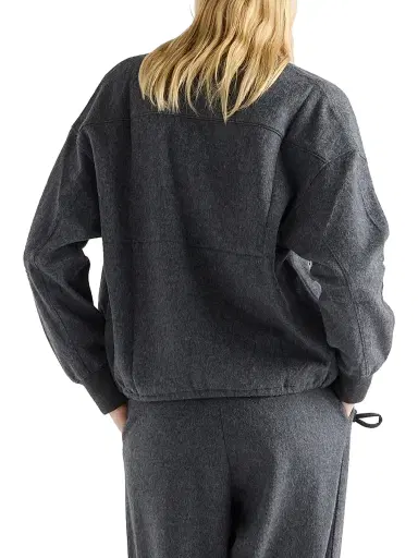 Prada Women's Jersey Blouson Jacket - Grey | Thumbnail 5 Prada Women's Jersey Blouson Jacket - Grey | Thumbnail 5