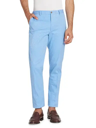 Etro Men's Roma Paisley Jacquard Trousers - Azzurro - Size 44 | Thumbnail 3 Etro Men's Roma Paisley Jacquard Trousers - Azzurro - Size 44 | Thumbnail 3