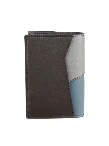 LOEWE Men's Puzzle Edge Leather-Blend Bifold Card Holder - Asphalt Grey Storm Blue | Thumbnail 3 LOEWE Men's Puzzle Edge Leather-Blend Bifold Card Holder - Asphalt Grey Storm Blue | Thumbnail 3