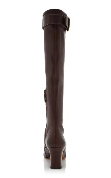 Miu Miu Leather Knee Boots | Thumbnail 5 Miu Miu Leather Knee Boots | Thumbnail 5