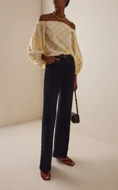 Rosie Assoulin Balloon-Sleeve Gingham Top | Thumbnail 2 Rosie Assoulin Balloon-Sleeve Gingham Top | Thumbnail 2