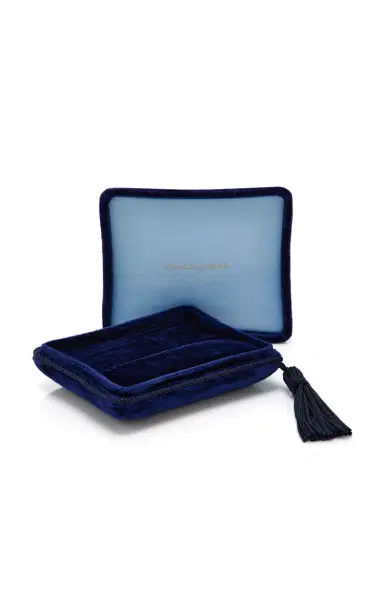 Sophie Bille Brahe Deux Bleus Velvet Jewelry Case | Thumbnail 2 Sophie Bille Brahe Deux Bleus Velvet Jewelry Case | Thumbnail 2