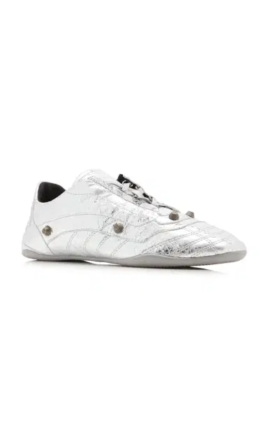 Balenciaga Zen Metallic Leather Sneakers | Thumbnail 3 Balenciaga Zen Metallic Leather Sneakers | Thumbnail 3