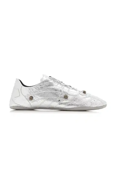 Balenciaga Zen Metallic Leather Sneakers | Thumbnail 1 Balenciaga Zen Metallic Leather Sneakers | Thumbnail 1
