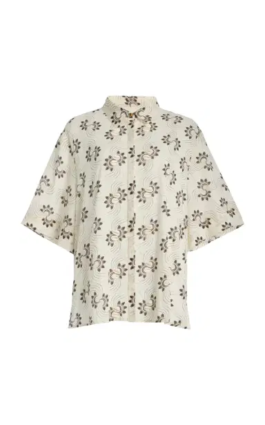 Ilio Nema Cerbere Shell-Detailed Printed Cotton-Voile Shirt | Thumbnail 3 Ilio Nema Cerbere Shell-Detailed Printed Cotton-Voile Shirt | Thumbnail 3