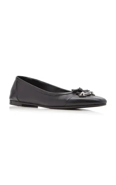 Balenciaga City Leather Ballet Flats | Thumbnail 3 Balenciaga City Leather Ballet Flats | Thumbnail 3