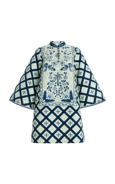 VERANDAH Cotton-Hemp Mini Kaftan Dress | Thumbnail 10 VERANDAH Cotton-Hemp Mini Kaftan Dress | Thumbnail 10