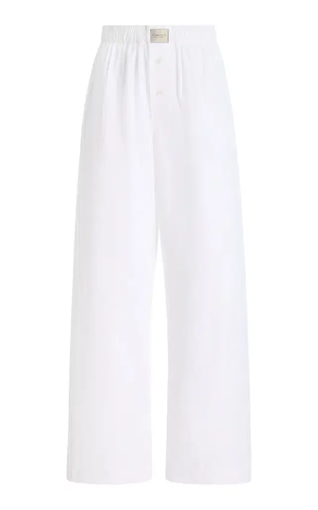 La Boxer Alta Cotton-Poplin Pants La Boxer Alta Cotton-Poplin Pants