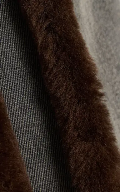 DARKPARK Lu Fur-Trimmed Rigid High-Rise Straight-Leg Jeans | Thumbnail 5 DARKPARK Lu Fur-Trimmed Rigid High-Rise Straight-Leg Jeans | Thumbnail 5
