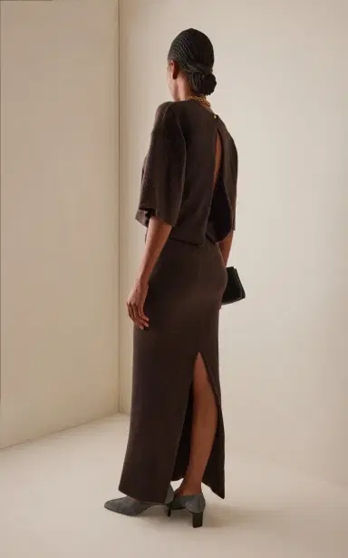 DARKPARK Marlin Open-Back Wool Maxi Dress | Thumbnail 4 DARKPARK Marlin Open-Back Wool Maxi Dress | Thumbnail 4