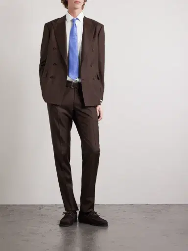 Canali Travel Slim-Fit Cutaway-Collar Stretch-Cotton Jersey Shirt - Men | Thumbnail 3 Canali Travel Slim-Fit Cutaway-Collar Stretch-Cotton Jersey Shirt - Men | Thumbnail 3