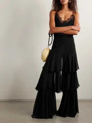Sharon Wauchob Tiered Silk-chiffon Wide-leg Pants | Thumbnail 2 Sharon Wauchob Tiered Silk-chiffon Wide-leg Pants | Thumbnail 2