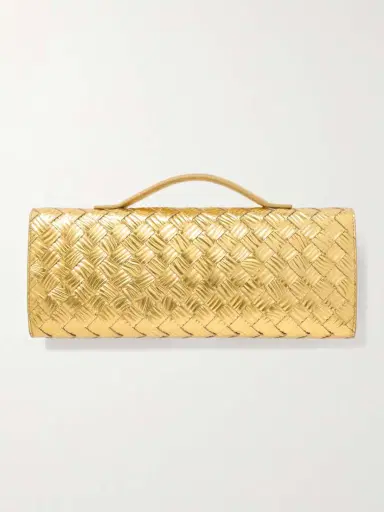 Bottega Veneta Long Andiamo Intrecciato Metallic Leather Clutch | Thumbnail 3 Bottega Veneta Long Andiamo Intrecciato Metallic Leather Clutch | Thumbnail 3