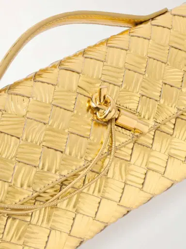Bottega Veneta Long Andiamo Intrecciato Metallic Leather Clutch | Thumbnail 4 Bottega Veneta Long Andiamo Intrecciato Metallic Leather Clutch | Thumbnail 4