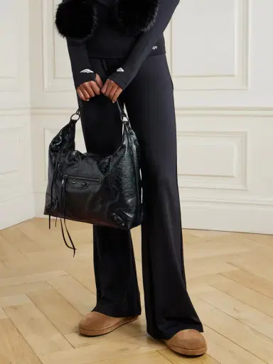 Balenciaga Le City Medium Embellished Textured-leather Shoulder Bag | Thumbnail 2 Balenciaga Le City Medium Embellished Textured-leather Shoulder Bag | Thumbnail 2