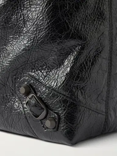 Balenciaga Le City Medium Embellished Textured-leather Shoulder Bag | Thumbnail 4 Balenciaga Le City Medium Embellished Textured-leather Shoulder Bag | Thumbnail 4