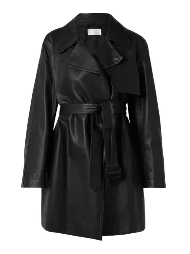 The Row Siempra Belted Leather Trench Coat | Thumbnail 1 The Row Siempra Belted Leather Trench Coat | Thumbnail 1