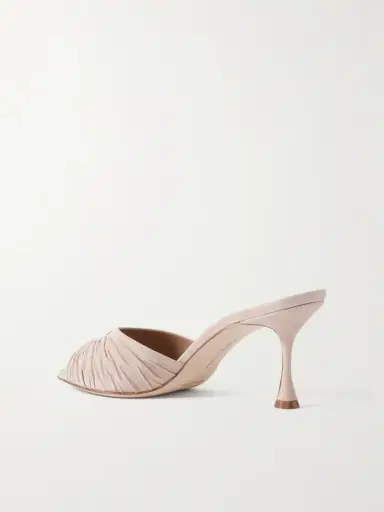 Manolo Blahnik Pirua 70 Suede Mules | Thumbnail 3 Manolo Blahnik Pirua 70 Suede Mules | Thumbnail 3