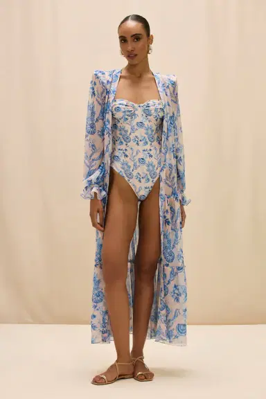 PatBo EDEN ROCK SEASHELL LONG ROBE | Thumbnail 2 PatBo EDEN ROCK SEASHELL LONG ROBE | Thumbnail 2